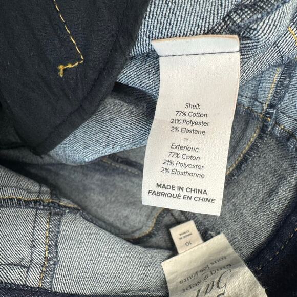 Cinq à Sept  Rita Crop Denim Jean High Rise Stretch Dark Wash Sz 10 - Picture 8 of 10